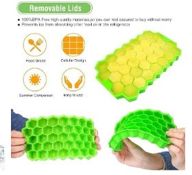 Silicone Honeycomb Ice Cube Tray